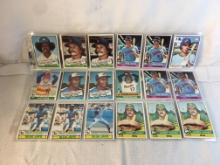 Lot of 18 Pcs Collector Vintage MLB Baseball Sport Trading Assorted Cards & Players -See Pictures