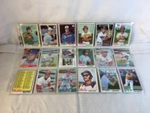 Lot of 18 Pcs Collector Vintage MLB Baseball Sport Trading Assorted Cards & Players -See Pictures