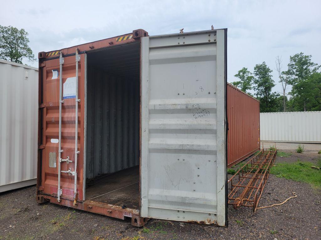 2003 CIMC 40'X8' RED SHIPPING CONTAINER, S:CIMC00518694