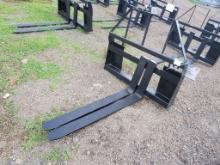 2024 UNUSED MOWER KING TO FIT FORKLIFT, 4 X 1.4 X 50 SA SKID STEER FORKS, S