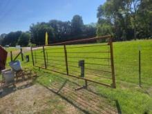 NEW HEAVY DUTY 24' FREE STANDING CORRAL PANEL, 2 5/8 PIPE, 3/4 SUCKER RODS