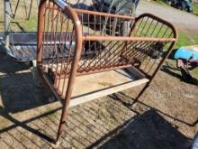 FEED TROUGH WITH HAY MANGER 4'