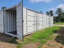 2024 40' CONTAINER, MULTI-DOOR (4) OPEN SIDE DOORS, (1) END DOOR, LOCK BOX,