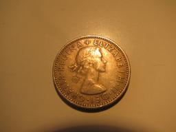 Foreign Coins: 1960 Great Britain 1 Shilling