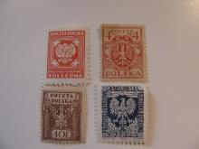 4 Poland Unused  Stamp(s)