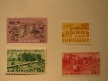 4 Surinam Unused  Stamp(s)