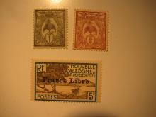 3 New Caledonia Unused  Stamp(s)