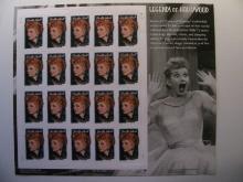 Legends of Hollywood Stamp Sheet (Lucille Ball)
