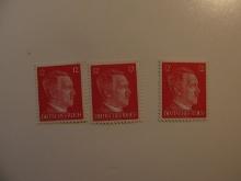 3 Nazi Germany Unused Stamp(s)