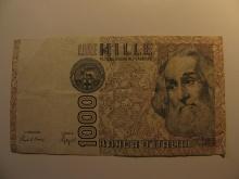 Foreign Currency: Italy 1,000 Lire