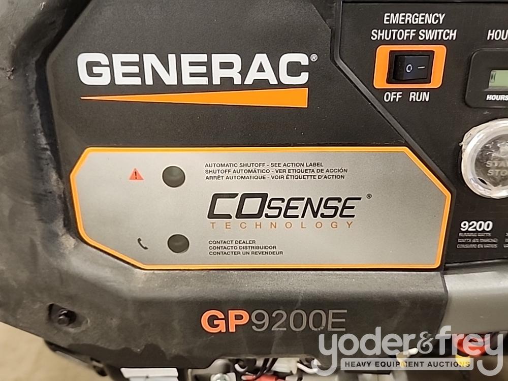 Unused Generac 9200 Watt Elec. Start Generator