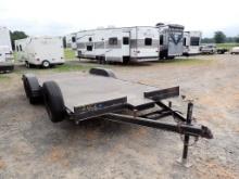 2020 HOMEMADE UTILITY TRAILER,  BALL HITCH, 20', DOVETAIL, TANDEM AXLE, SIN