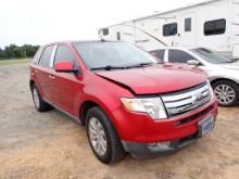 2008 FORD EDGE SUV, 175,676 miles  V6 GAS, AT, PS, AC S# 2FMDK38C68BB26638