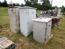 (3) METAL JUNCTION BOXES,