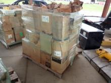 PALLET W/ MISC EQUIPMENT FILTERS,