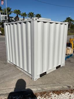 UNUSED 6' OFFICE / STORAGE CONTAINER, FORK POCKETS, APPROX 68? TALL x 65? WIDE x 79? DEEP...