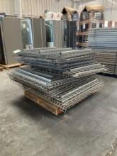 PALLET OF WIRE GRATES FOR PALLET RACKING, ASSORTED SIZES