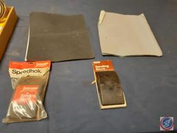 Assortment of Sand Paper Sheets, (2) Sanding Blocks