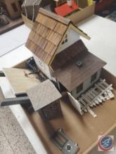 Model train houses