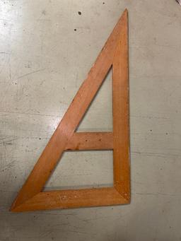 Wood Triangle Ruler