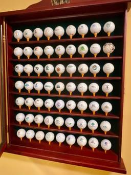 Wall Mounted Golf Ball Display Case
