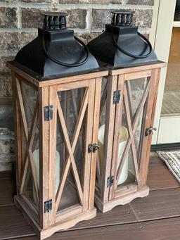 Pair of Lantern Candle Holders