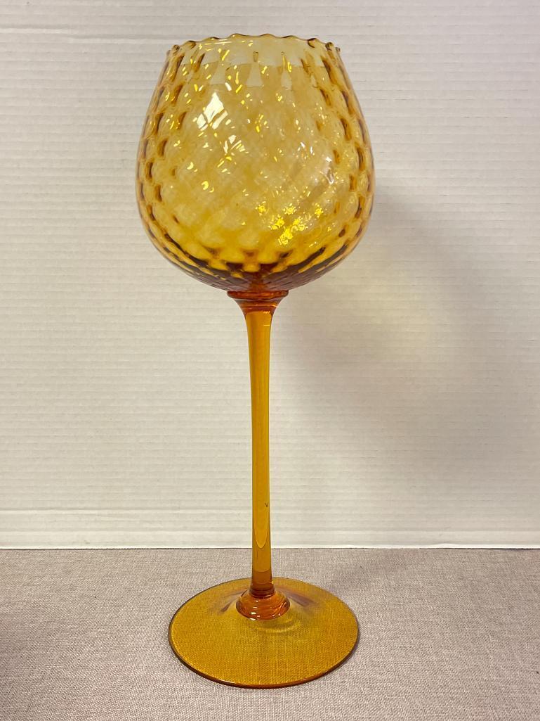 MCM Empoli Style Amber Glass