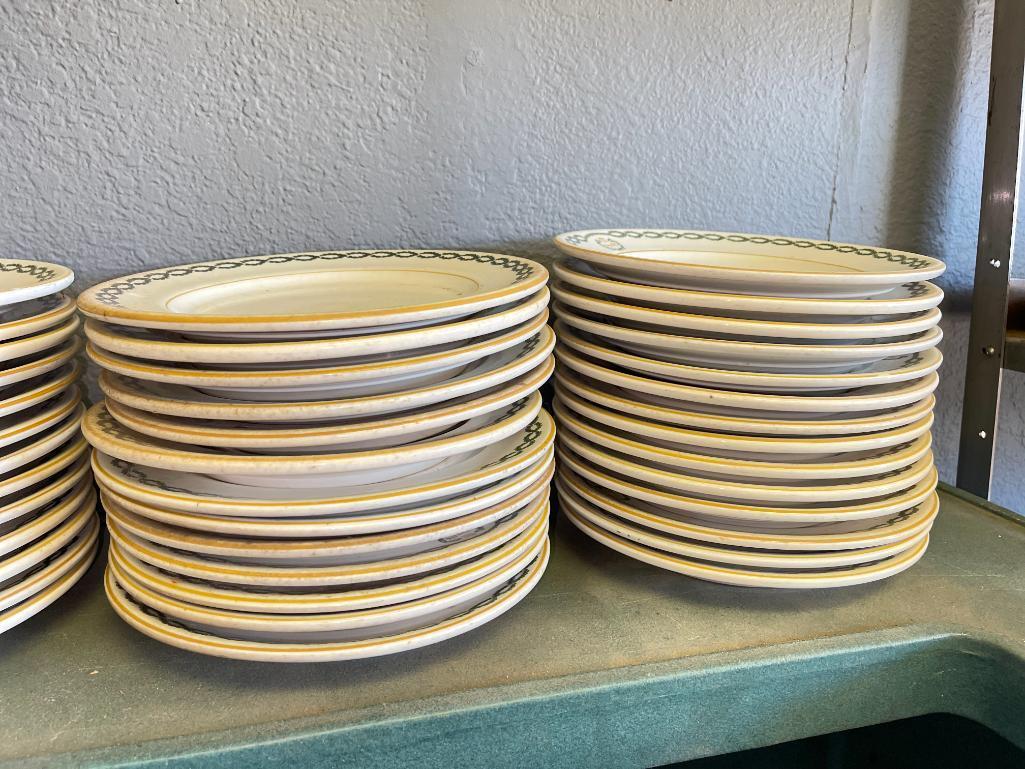 Group of Shenango China Dinner Plates and Bowls from King Cole Restaurant