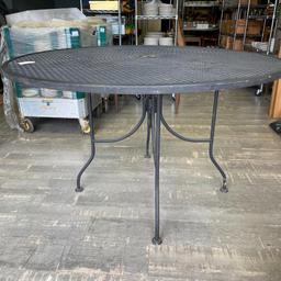Round Wrought Iron Outdoor Patio Table