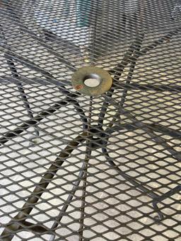 Round Wrought Iron Outdoor Patio Table