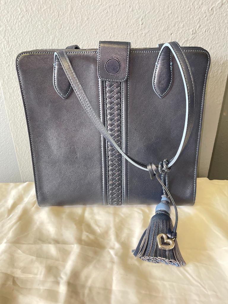 Ferrara by Brighton Ladies Navy Leather Handbag