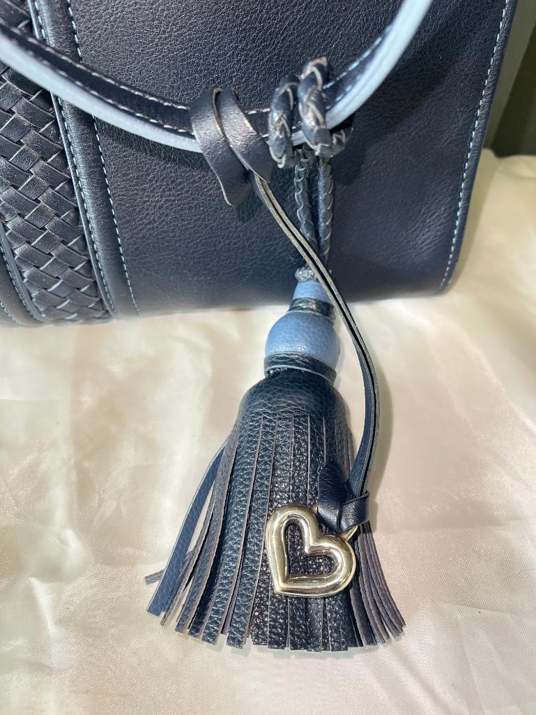 Ferrara by Brighton Ladies Navy Leather Handbag