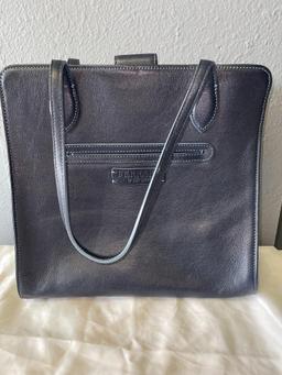 Ferrara by Brighton Ladies Navy Leather Handbag
