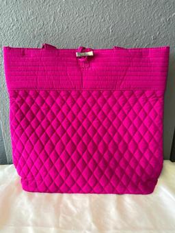 Ladies Fushia Pink Vera Bradley Tote Bag