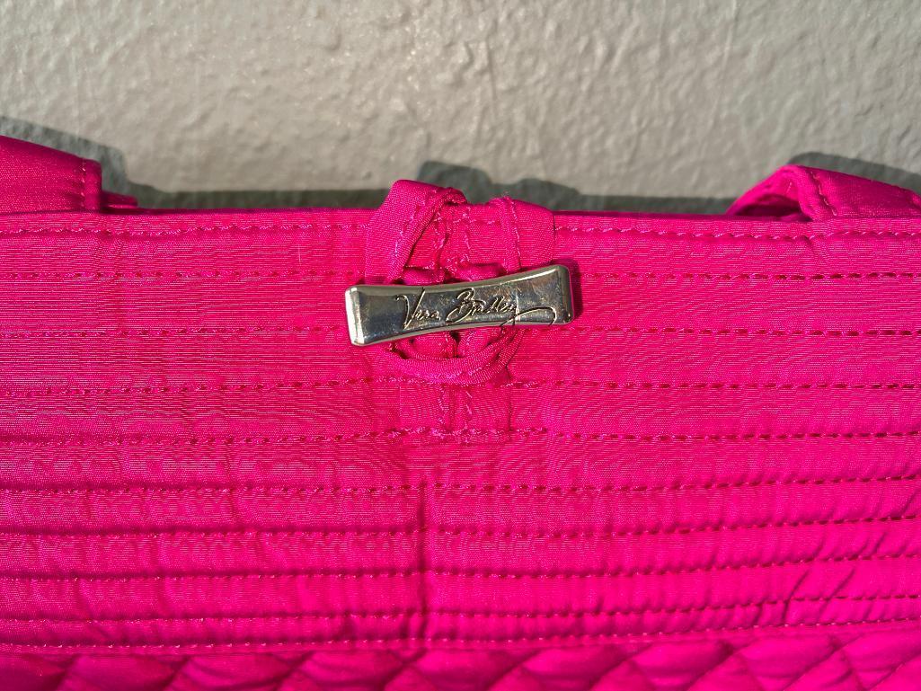 Ladies Fushia Pink Vera Bradley Tote Bag