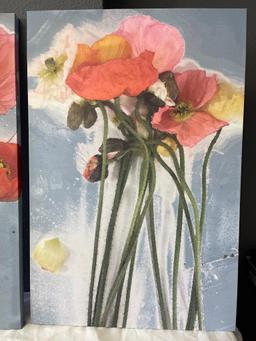 Two Floral Canvas Prints