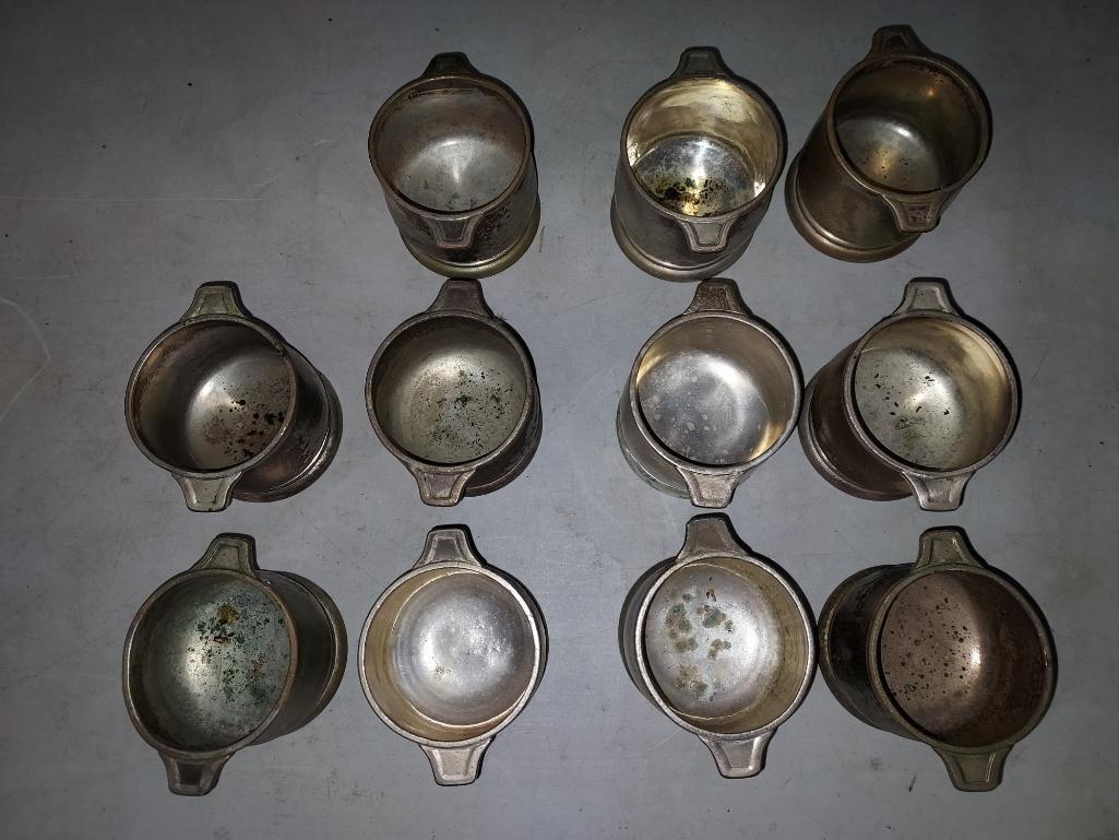 Eleven Vintage International Silver Soldered 10oz Seville Bowls