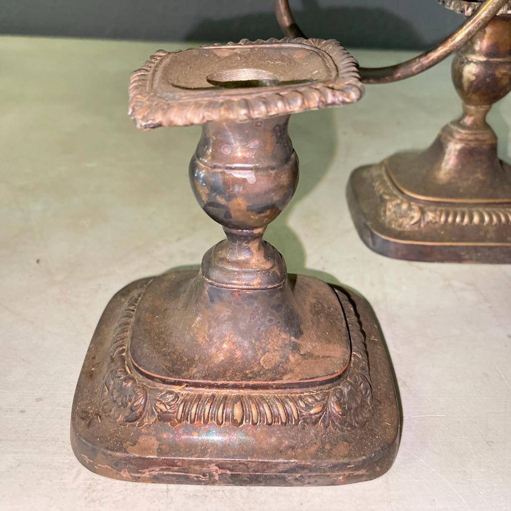 Two King Cole International Silver Co. Candle Holders