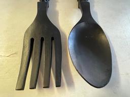 Wooden Wall Hanging Spoon and Fork