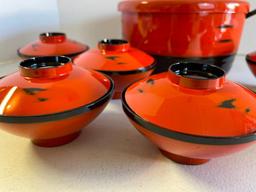 Asian Pot and Bowl Set