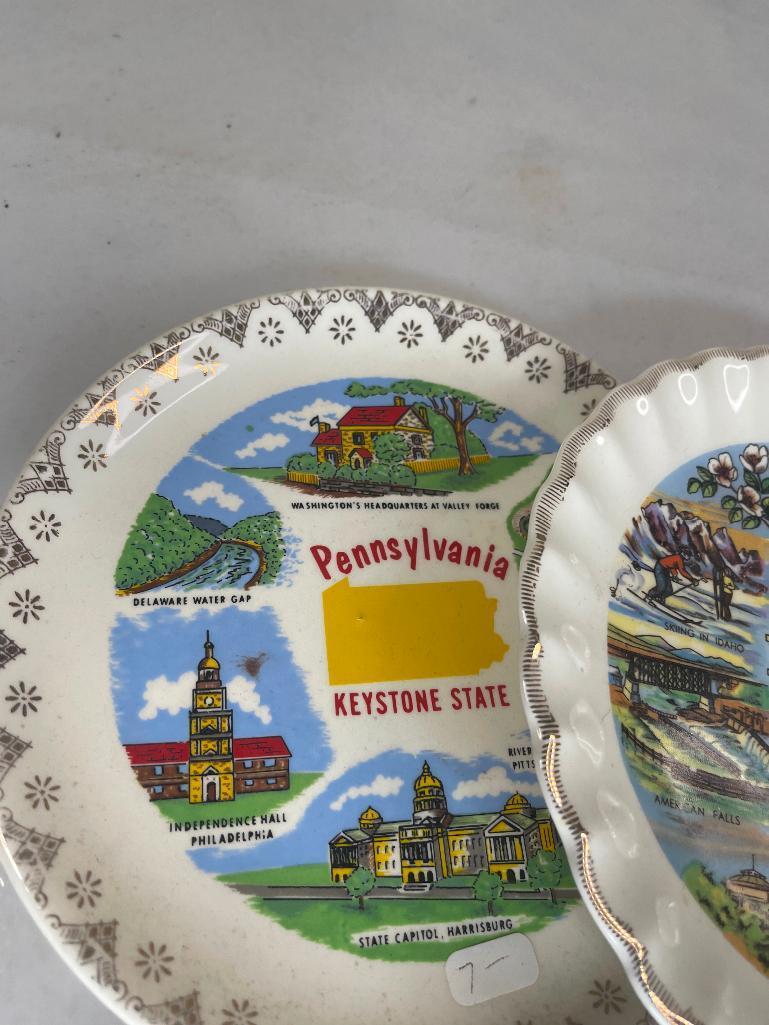 lot of six state plates