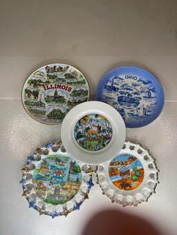 lot of five state plates first set
