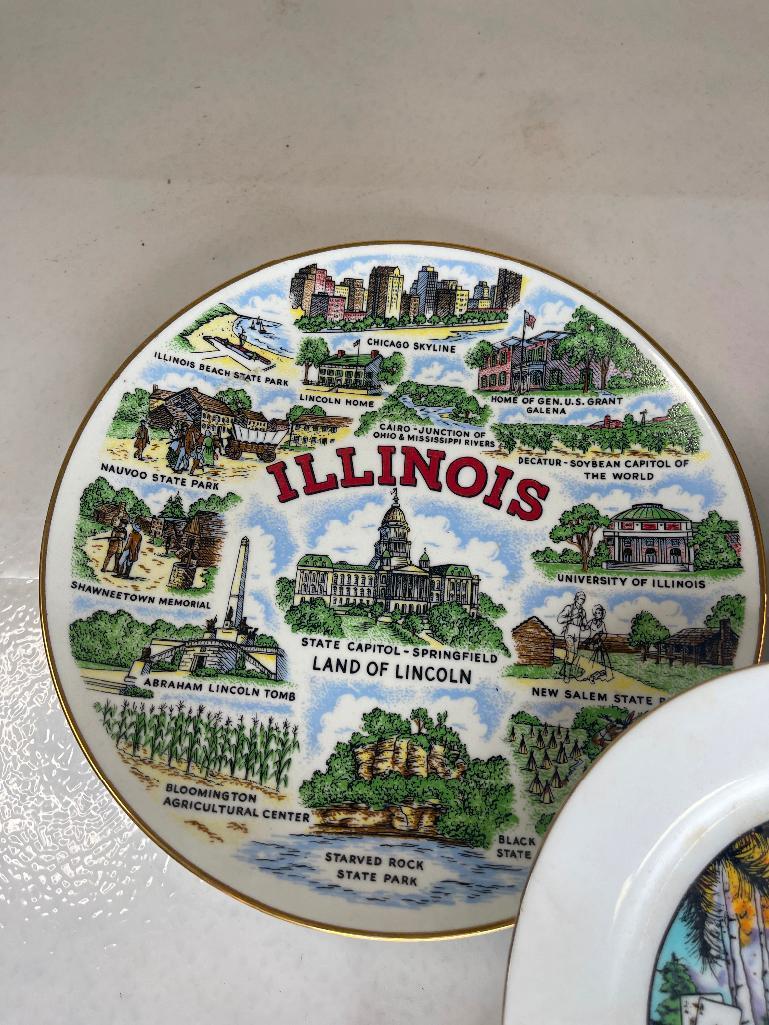lot of five state plates first set