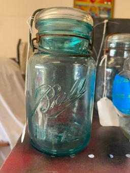 Blue clamp jar