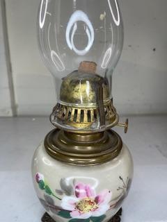 Hand-painted oil lamp