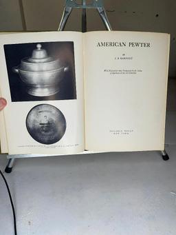 Book on pewter and pewter saucepan