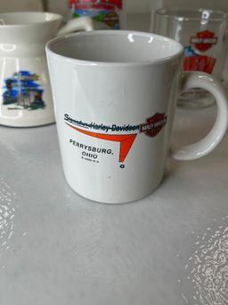 Harley Davidson, mugs and mugs
