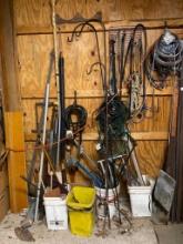 Misc Treasure Lot Incl Shepard Hooks and More (Back Room Wall)