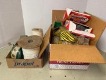 Misc Treasure Lot Incl Box of Steel Wool, Box Tape, Cording and More