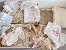 Group of Vintage Linens and Doilies